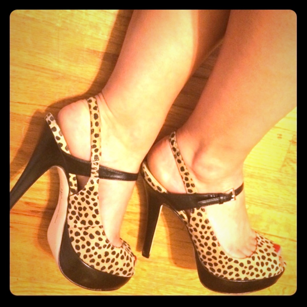 Inc Leopard heels.